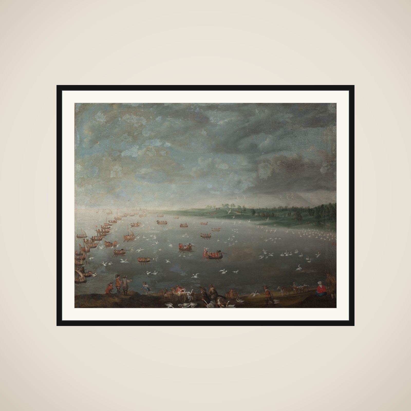 Svanejagt framed