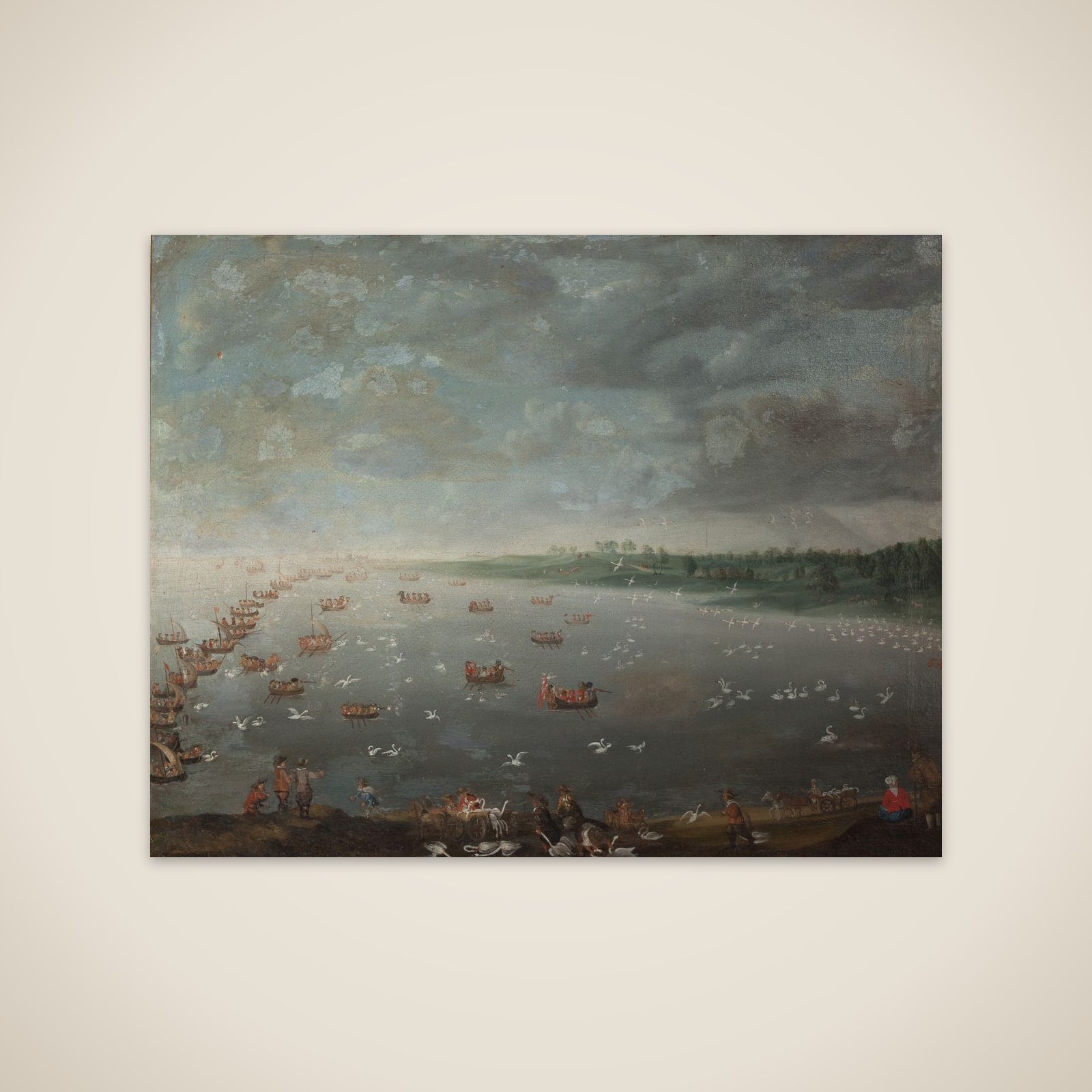 Svanejagt unframed print