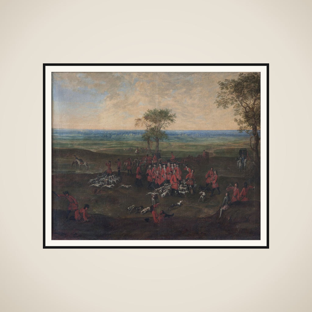 En jagt hvori prinsesserne deltager, tildels i mandlige dragter framed