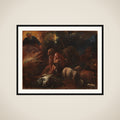 Moses og den brændende tornebusk framed