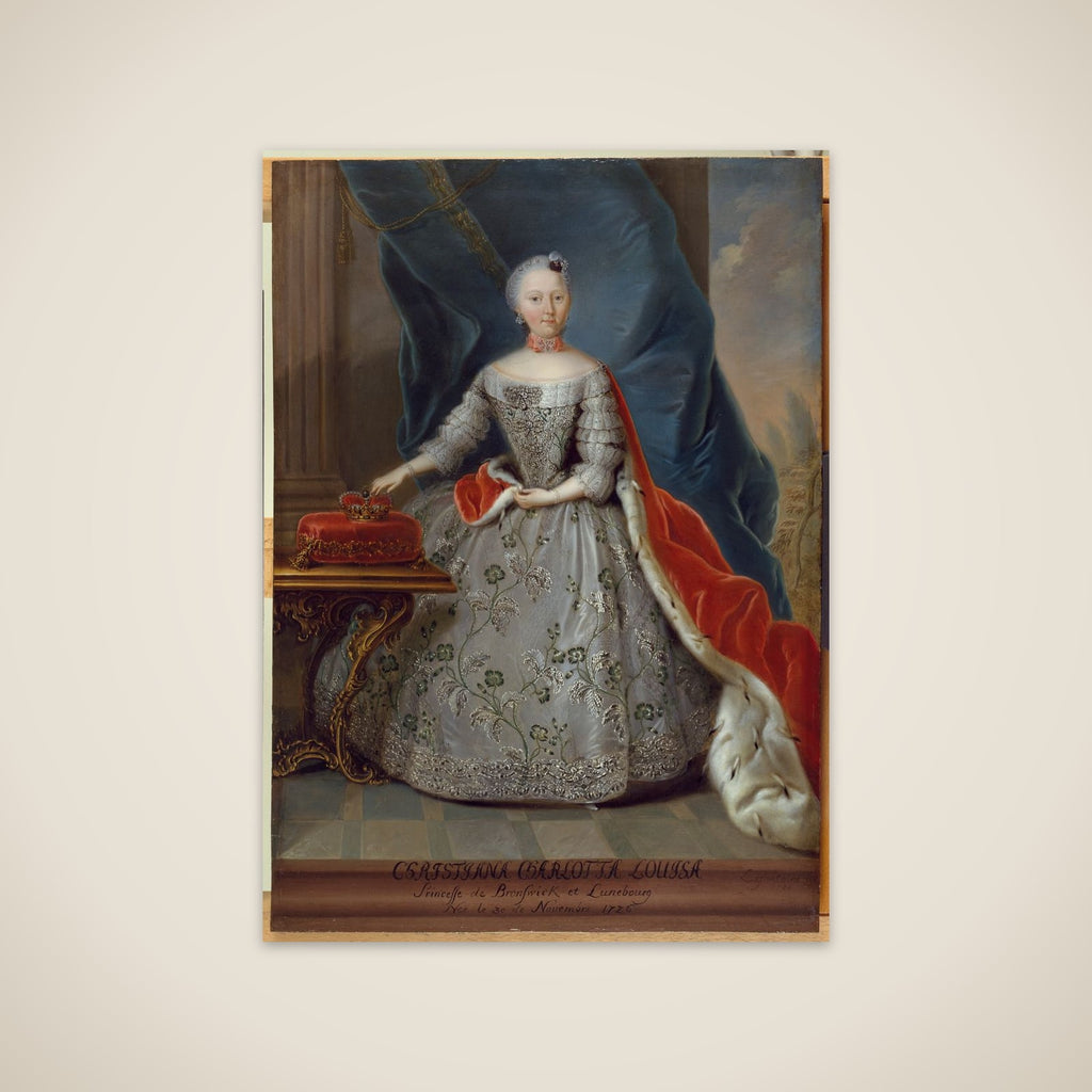 Christiana Charlotta Louisa, prinsesse af Braunschweig og Lünebourg unframed print