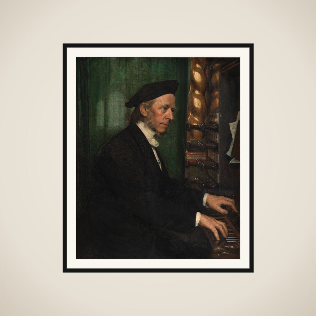 Domorganist i Roskilde, professor Hans Matthison-Hansen,kunstnerens svigerfader framed