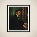 Domorganist i Roskilde, professor Hans Matthison-Hansen,kunstnerens svigerfader framed