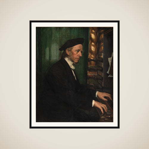 Domorganist i Roskilde, professor Hans Matthison-Hansen,kunstnerens svigerfader framed