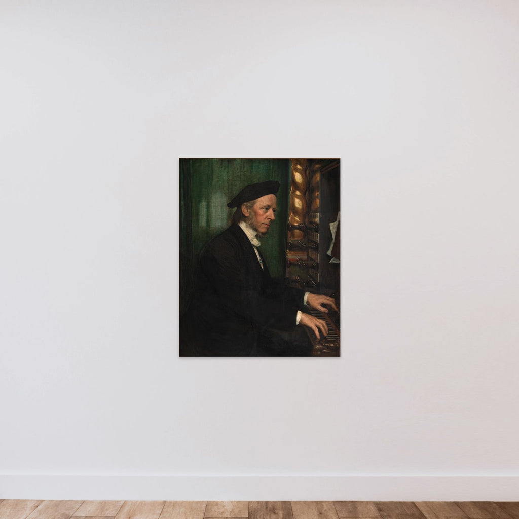 Domorganist i Roskilde, professor Hans Matthison-Hansen,kunstnerens svigerfader unframed — shown to scale