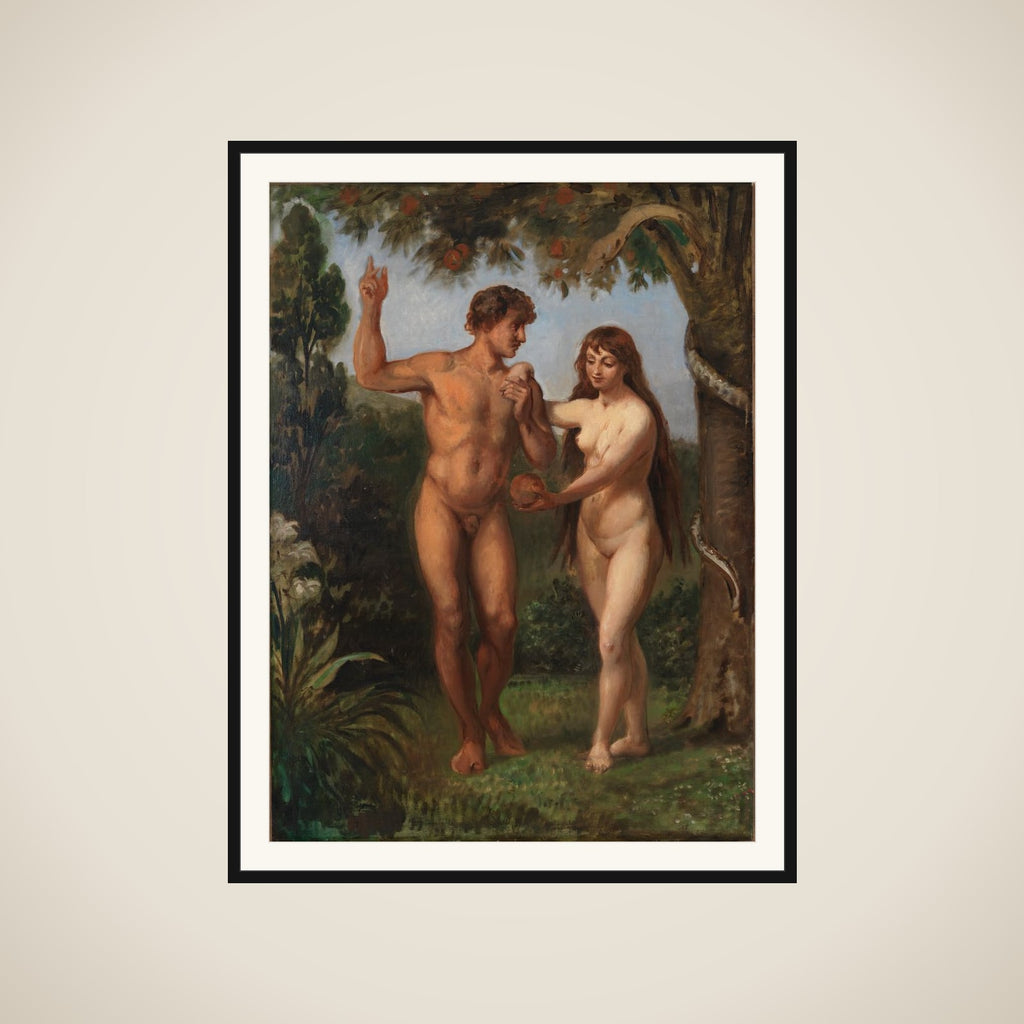 Eva frister Adam framed