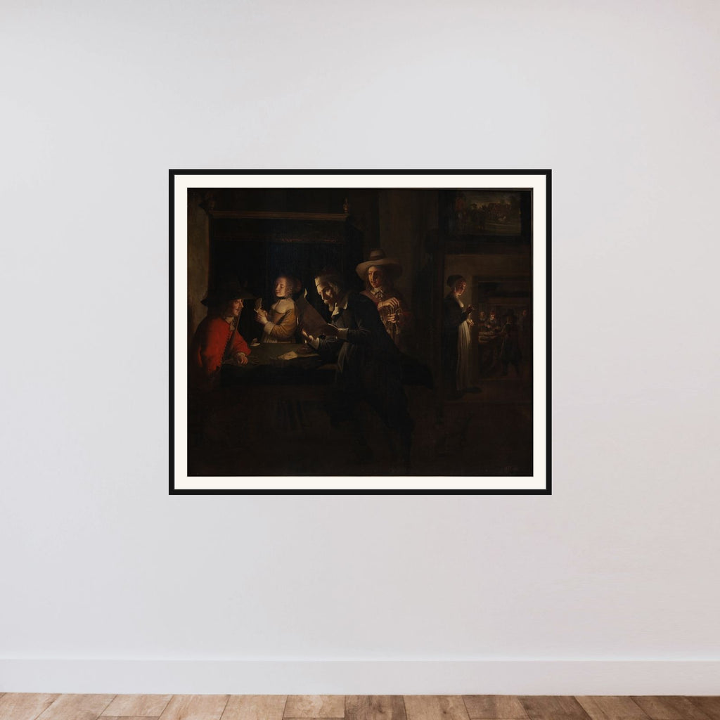 Afteninteriør framed — shown to scale