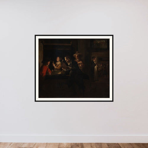 Afteninteriør framed — shown to scale