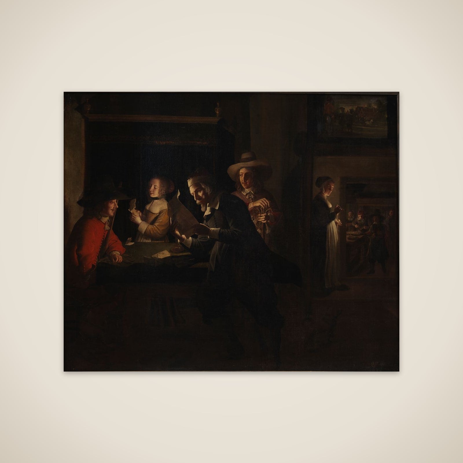 Afteninteriør unframed print