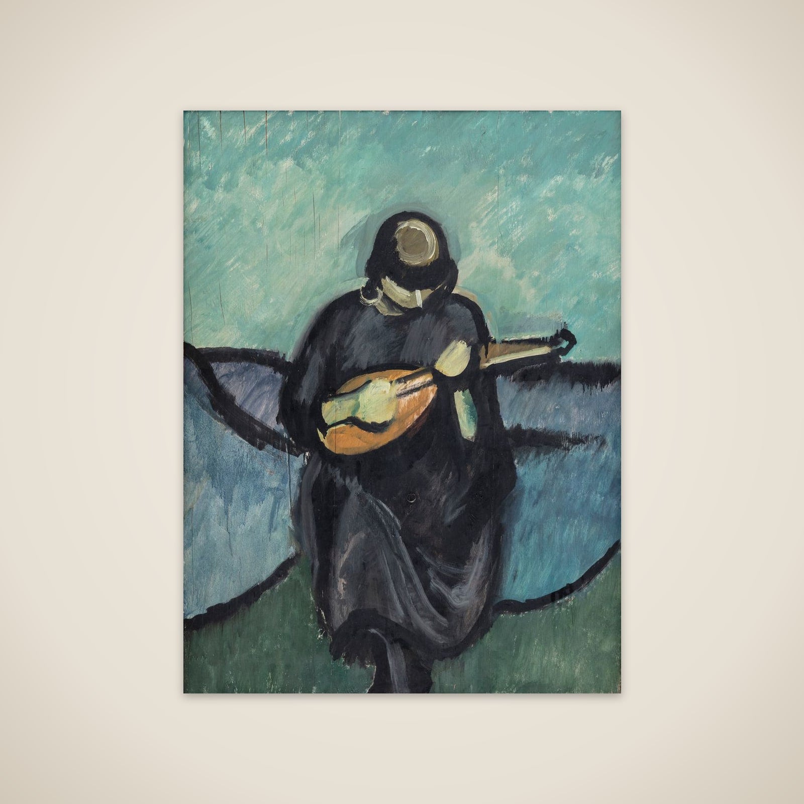 Mandolinspillerske unframed print