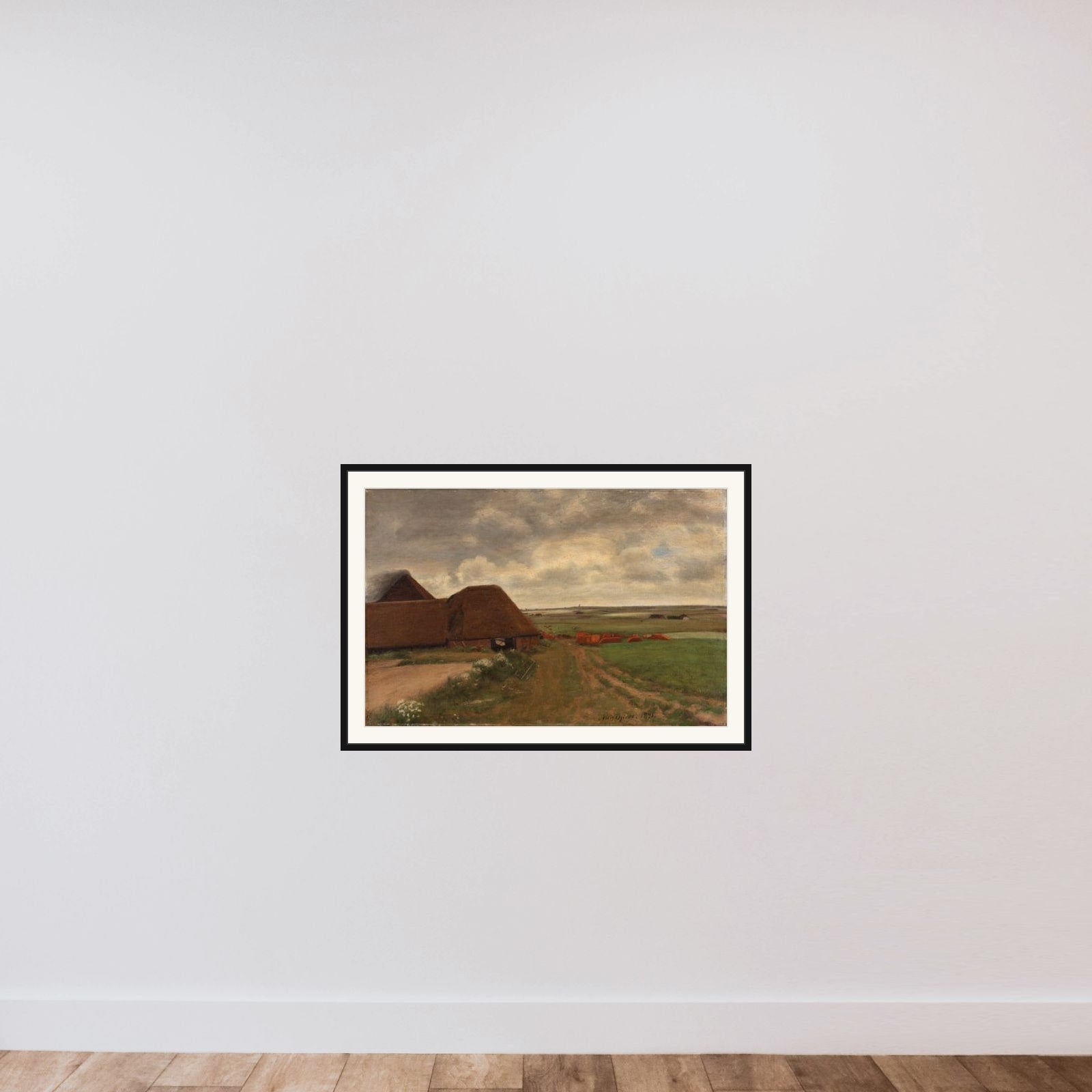 Ved et vestjysk teglværk. Gråvejr framed — shown to scale