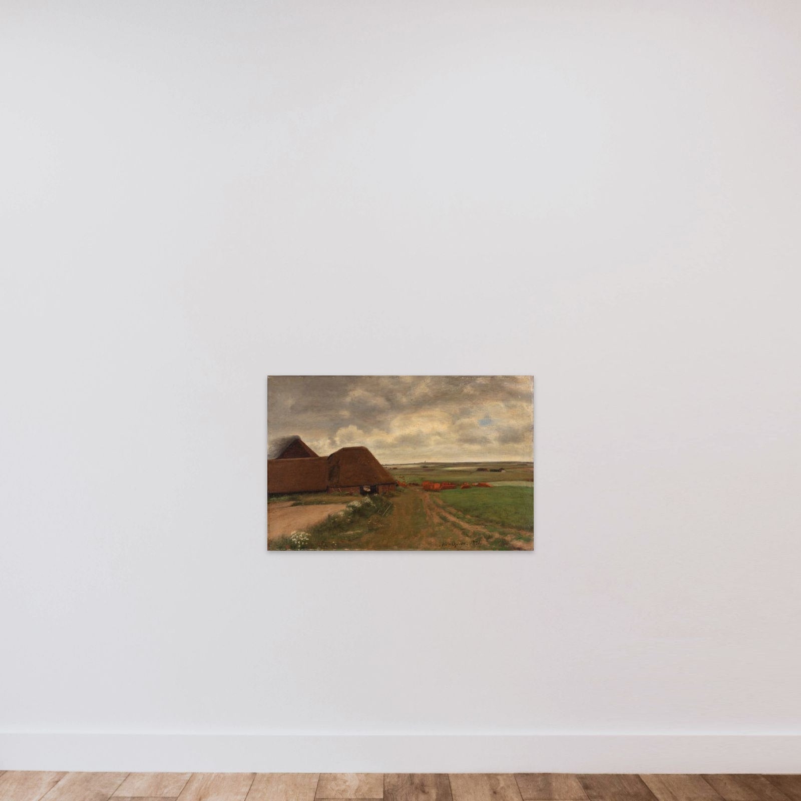 Ved et vestjysk teglværk. Gråvejr unframed — shown to scale