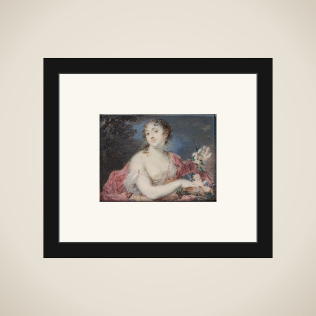 Kvindelig figur forestillende "Efter høsten" framed