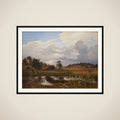 Landskab ved Nordskoven nær Jægerspris framed