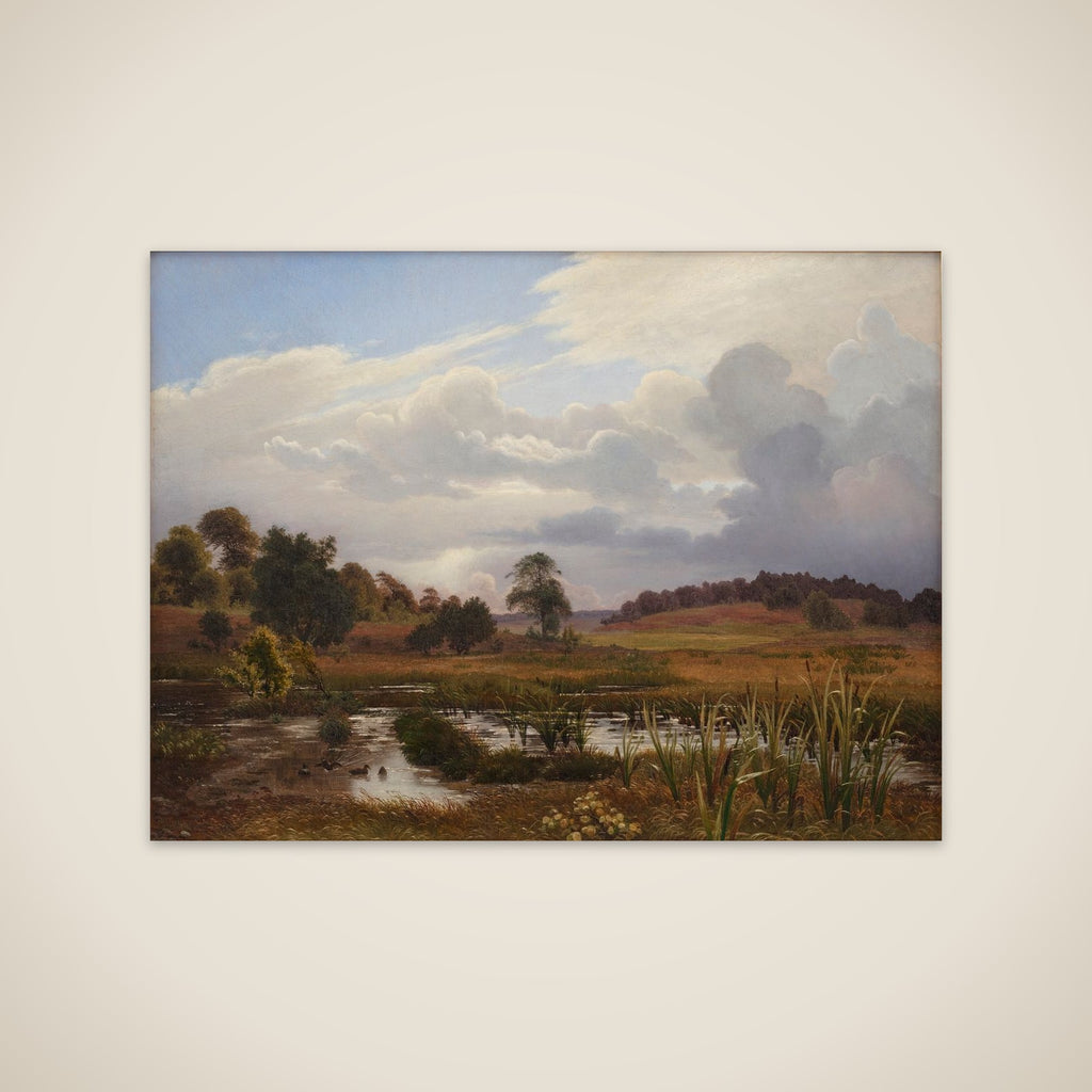 Landskab ved Nordskoven nær Jægerspris unframed print