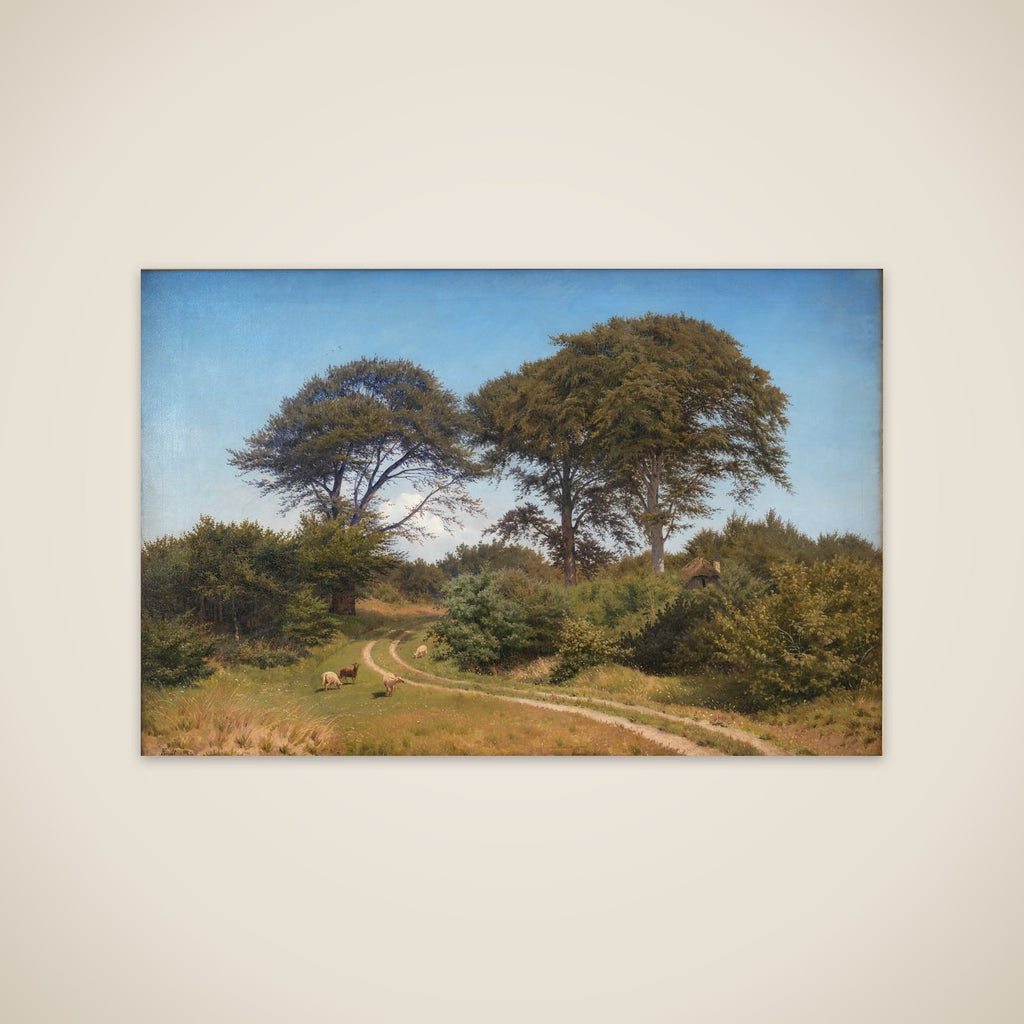 Parti af Færgelunden ved Jægerspris unframed print