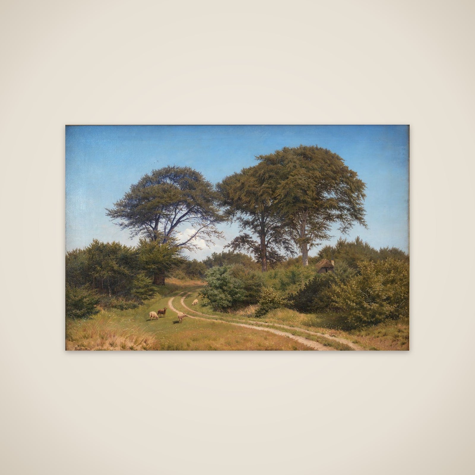 Parti af Færgelunden ved Jægerspris unframed print