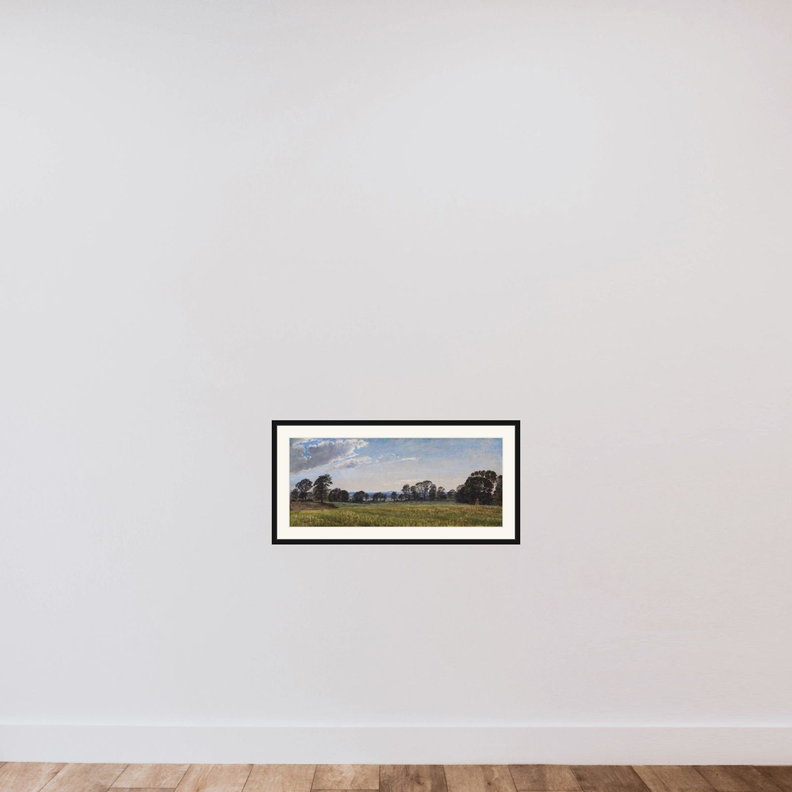 Engene ved Dortheaslyst framed — shown to scale