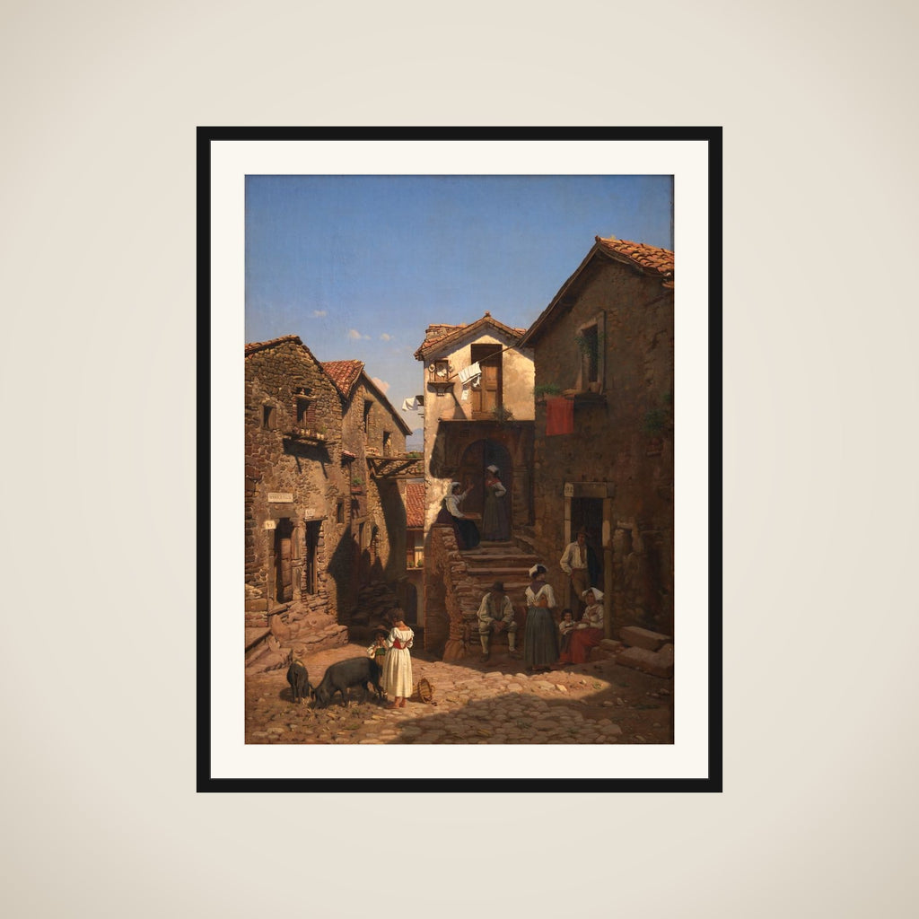Gadeparti fra Gerano framed