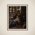 Christian II og Dyveke framed