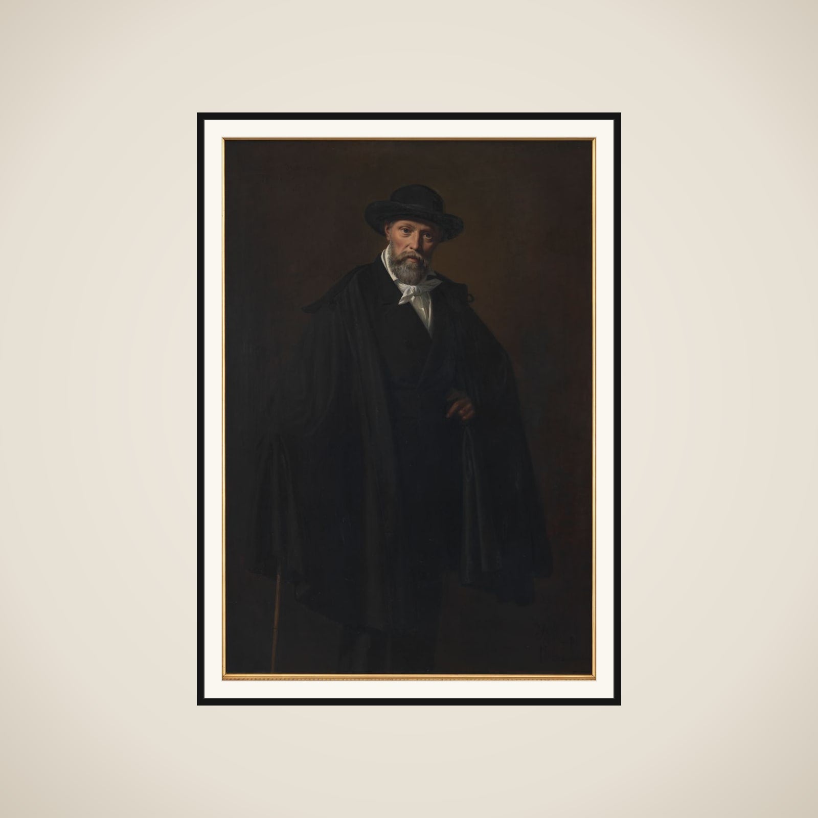 Maleren Constantin Hansen framed