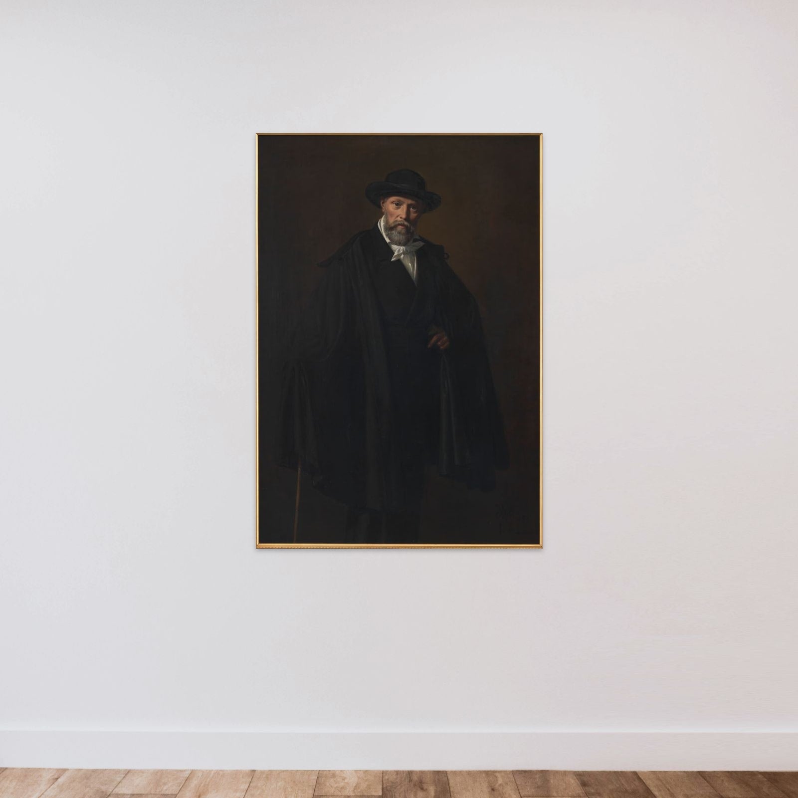 Maleren Constantin Hansen unframed — shown to scale