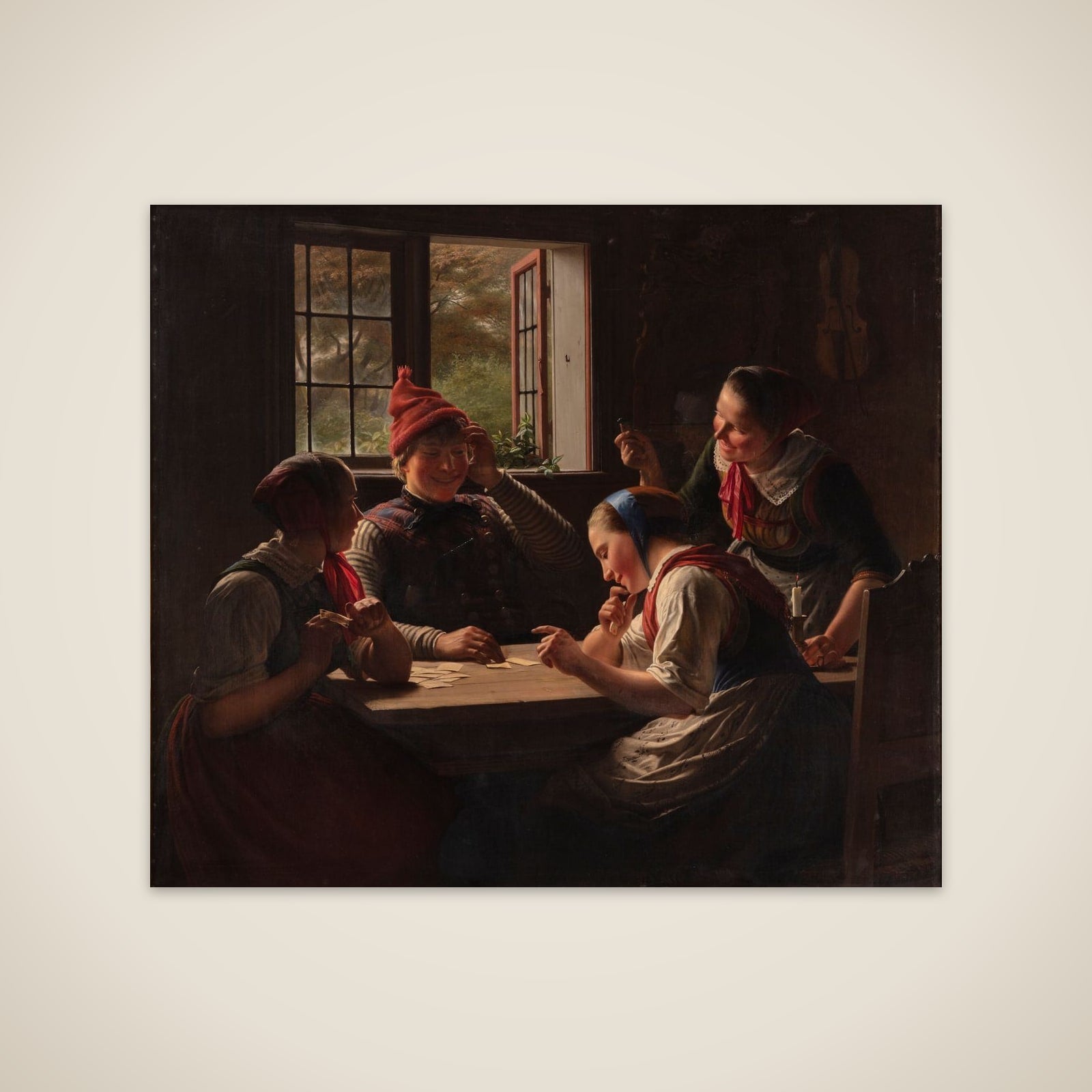 Sorteperspillerne unframed print