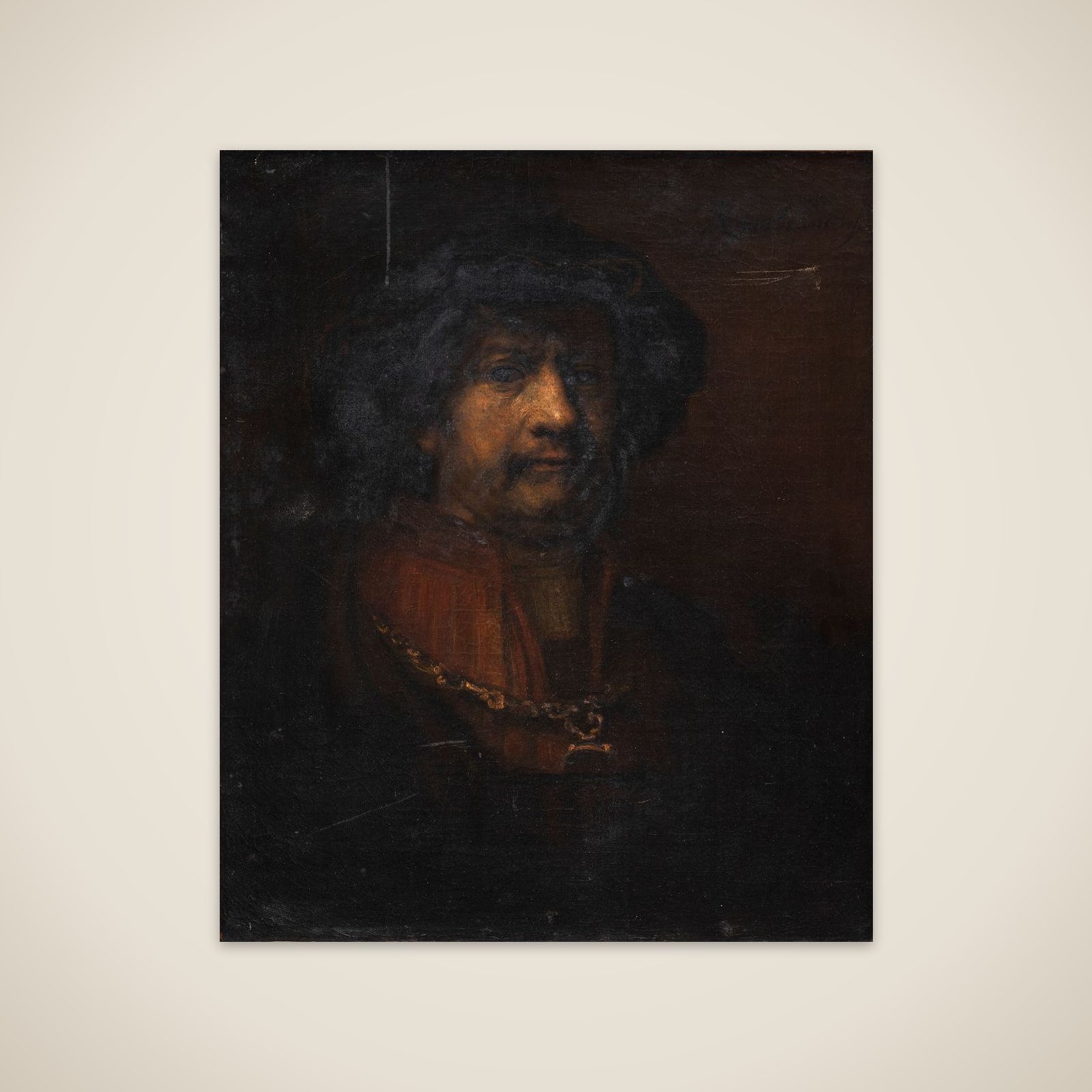 Portræt af Rembrandt unframed print